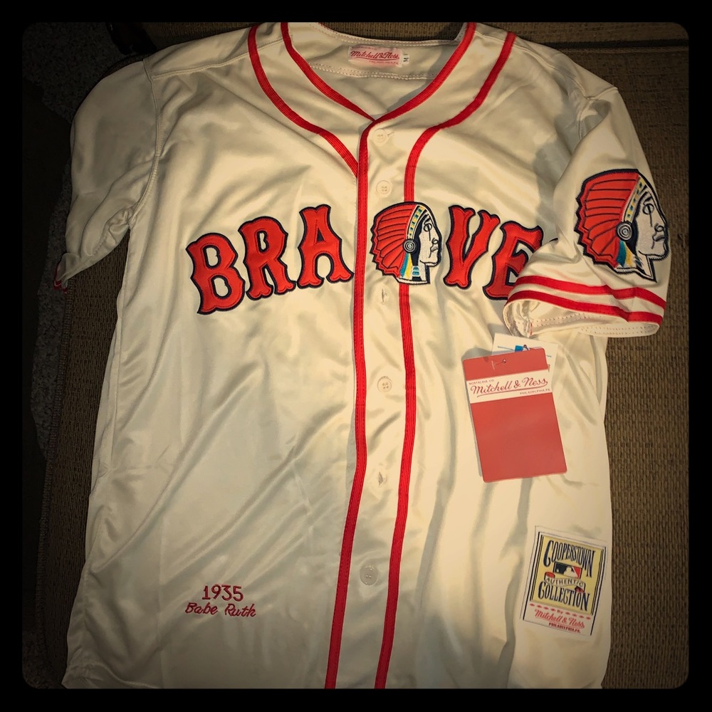 COPY - D/S NWT Babe Ruth Boston Braves Jersey size M
